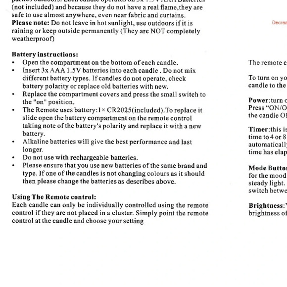 Flameless Candles set of Three with remote. In the box never been used. - Picture 13 of 14